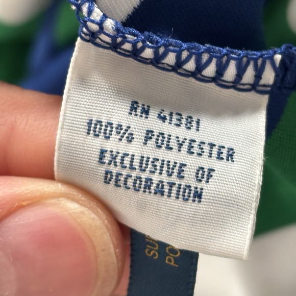 Polo Ralph Lauren ERIN HILLS L Mens Polo Shirt‎ Performance Golf Green Blue - Picture 11 of 13